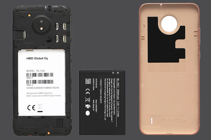 Nokia C20 | Thiết kế nắp rời, dễ dàng tháo lắp