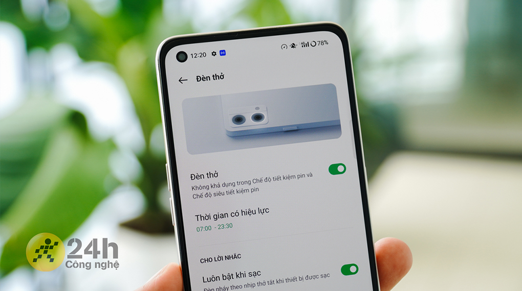 Đèn thở - OPPO Reno7